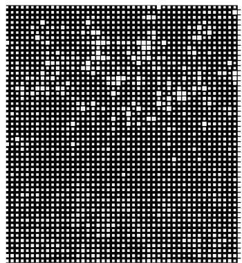 Kare dikdörtgen elementlere göre düzenlenmiş soyut mozaik. vektör mozaik kare deseni