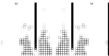Kare dikdörtgen elementlere göre düzenlenmiş soyut mozaik. vektör mozaik kare deseni