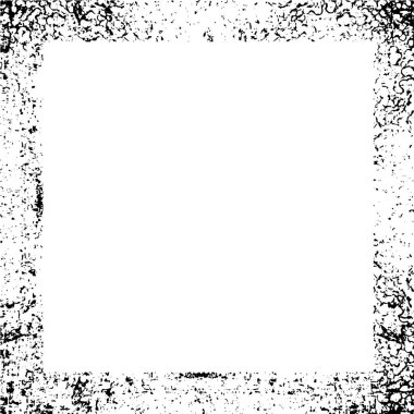 Siyah beyaz grunge desenli kare çerçeve 