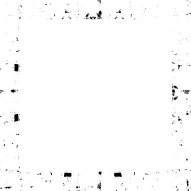 Sert siyah beyaz çerçeve. Grunge 'un geçmişi. Soyut doku etkisi. Vektör İllüstrasyonu. 