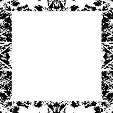 soyut kare çerçeve arkaplanı, metin için alanı olan grunge arkaplanı, vektör illüstrasyonu 