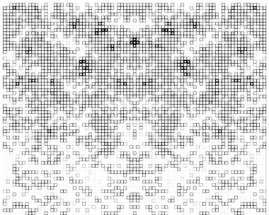 Kare dikdörtgen elementlere göre düzenlenmiş soyut mozaik. vektör mozaik kare deseni