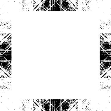 Black and white grunge frame background