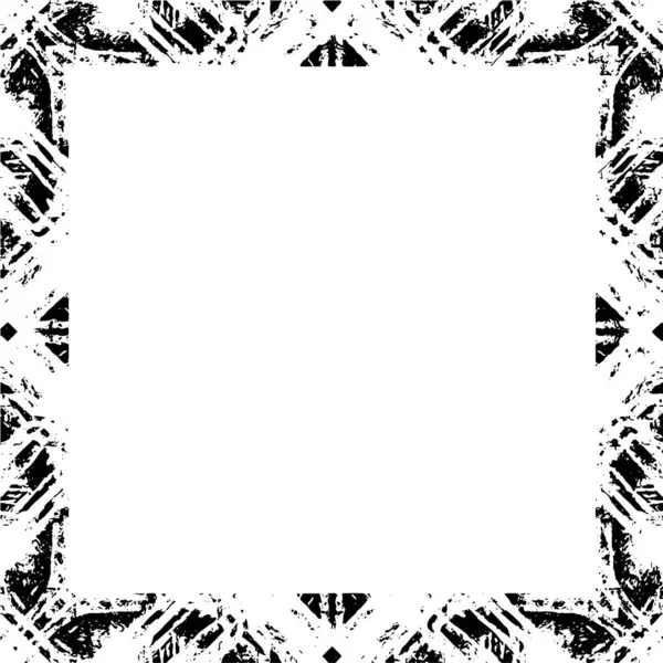 Black White Grunge Frame Background — Vettoriale Stock