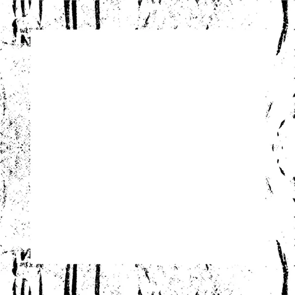 Marco Monocromo Blanco Negro Textura Antigua Abstracta Con Patrón Retro — Vector de stock