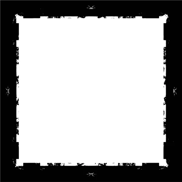 Black White Grunge Frame Background — Stock Vector