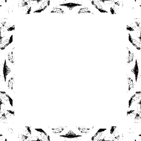 Black White Grunge Frame Background — Stockvector