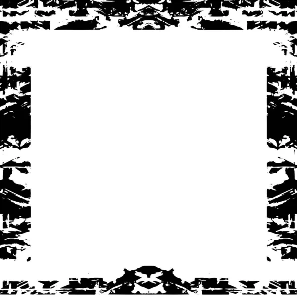 Ilustración Vectorial Fondo Abstracto Blanco Negro Textura Geométrica Marco — Archivo Imágenes Vectoriales