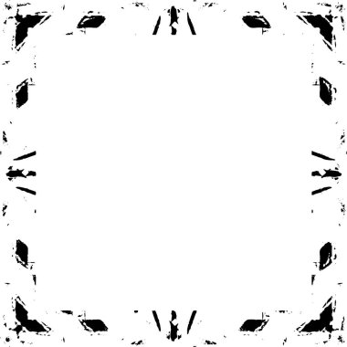 Black and white grunge frame background
