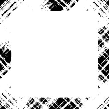 Siyah geometrik çerçeve ile grunge arkaplanı