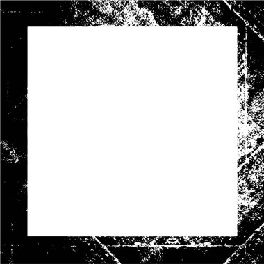 Siyah geometrik çerçeve ile grunge arkaplanı