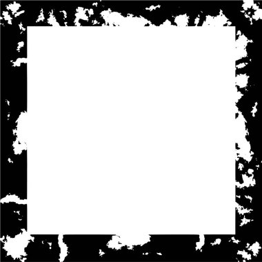 Siyah ve beyaz soyut çerçeve. vektör illüstrasyonu. 