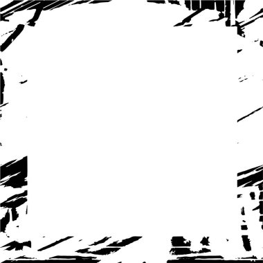 Siyah ve beyaz soyut çerçeve. vektör illüstrasyonu. 