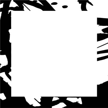 Siyah ve beyaz soyut çerçeve. vektör illüstrasyonu. 