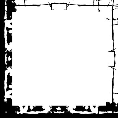 Vektör çizimi. siyah ve beyaz soyut çerçeve 