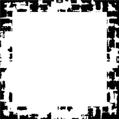 Vektör çizimi. siyah ve beyaz soyut çerçeve 
