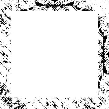 Siyah beyaz desenli sıkıntılı çerçeve 