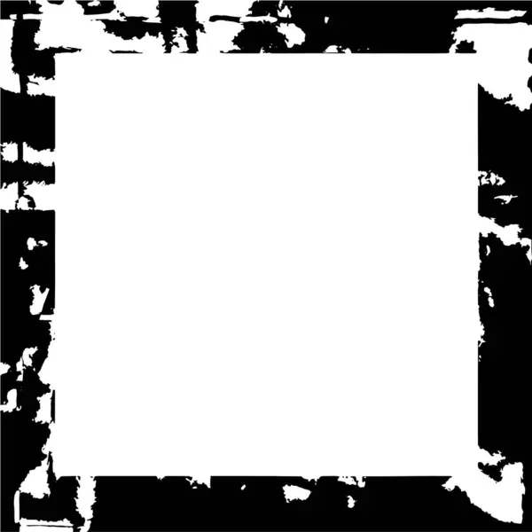 Schwarz Weißer Abstrakter Untergrund Geometrischer Rahmen Vektorillustration — Stockvektor