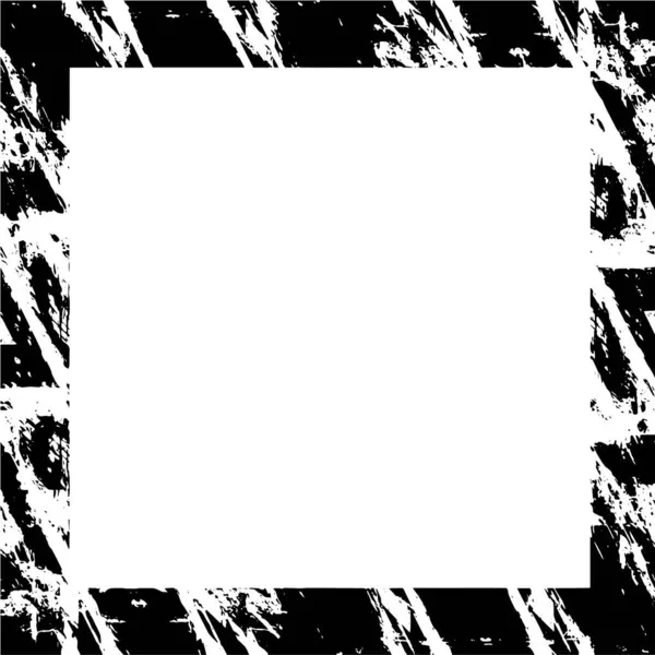 Cadre Mosaïque Noir Sur Fond Blanc — Image vectorielle