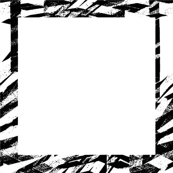 Grunge Pozadí Černým Geometrickým Rámem — Stockový vektor