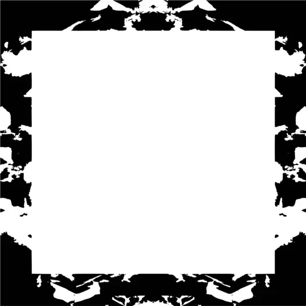 Black White Abstract Frame Vector Illustration — Stock Vector