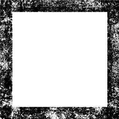 Siyah geometrik şekilli grunge çerçeve