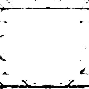 Siyah geometrik şekilli grunge çerçeve