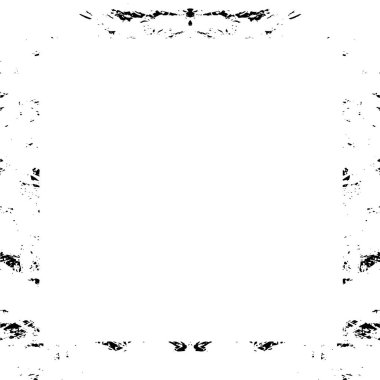 Siyah geometrik şekilli grunge çerçeve