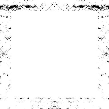 Siyah geometrik şekilli grunge çerçeve