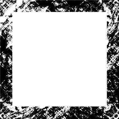 Kartpostallar için grunge kaplamasının beyaz arkaplanındaki çerçeve, paketleme