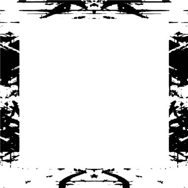 Grunge üst üste biniyor. Soyut siyah ve beyaz vektör arkaplanı.