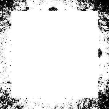 soyut siyah ve beyaz kabataslak desenli çerçeve, vektör çizimi