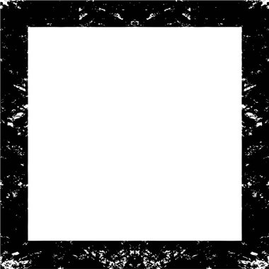 soyut siyah ve beyaz kabataslak desenli çerçeve, vektör çizimi