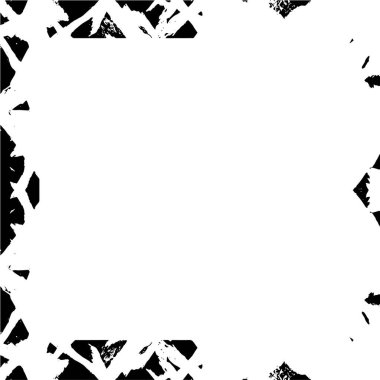 Çatlamış betondan oluşmuş sıkıntılı bir kaplama.