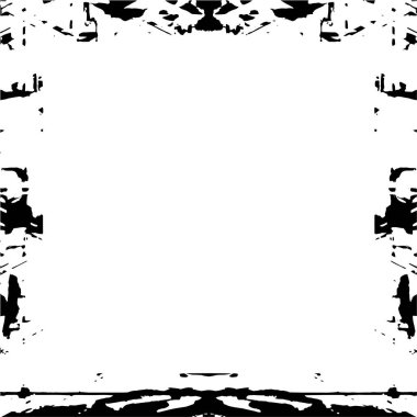 Siyah beyaz desenli sıkıntılı çerçeve