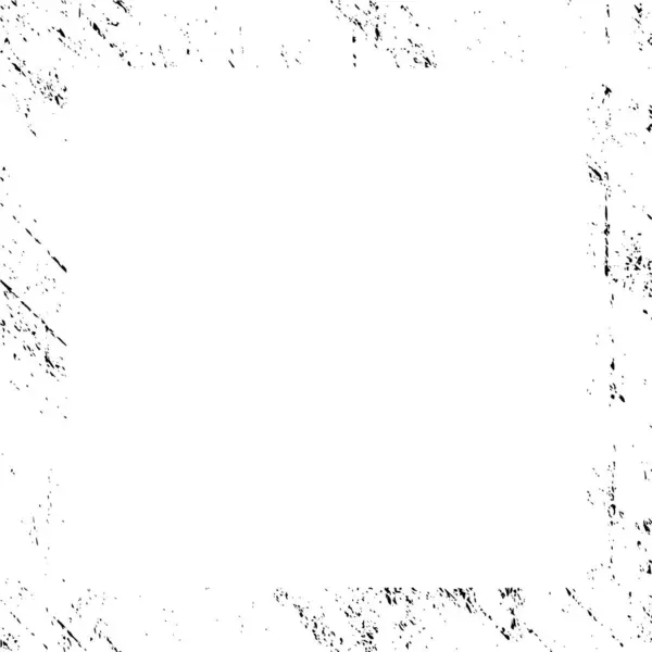 Гранж Рамка Черными Геометрическими Фигурами — стоковый вектор