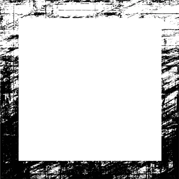 Rahmen Auf Weißem Hintergrund Mit Grunge Overlay Für Postkarten Verpackung — Stockvektor