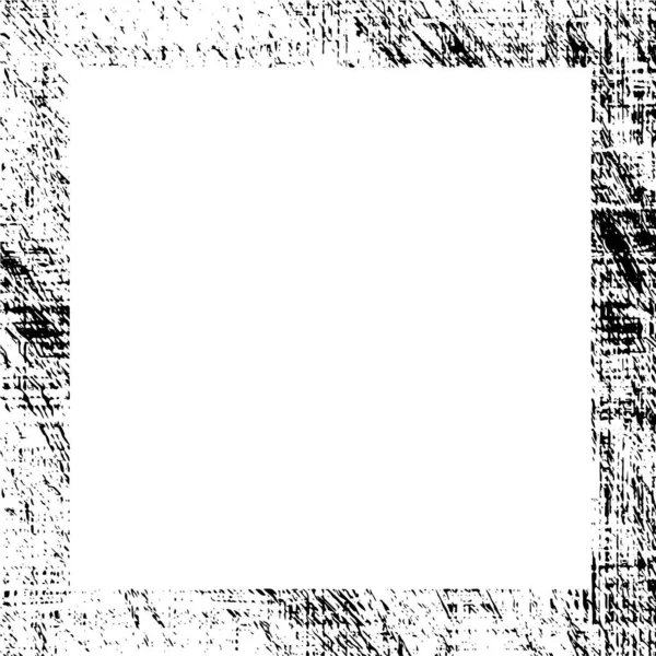 Abstracto Blanco Negro Áspero Marco Texturizado Ilustración Vectorial — Vector de stock