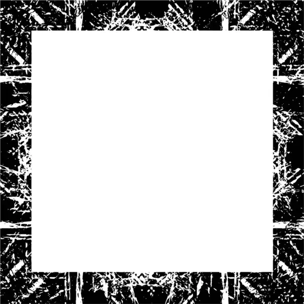 Cadre Monochrome Noir Blanc — Image vectorielle