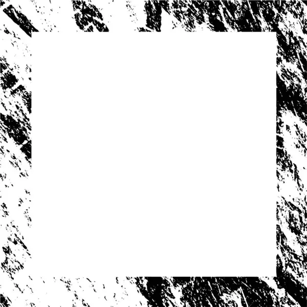 Siyah Beyaz Desenli Sıkıntılı Çerçeve — Stok Vektör