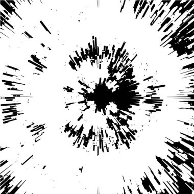 Siyah ve beyaz renklerde soyut grunge arkaplanı. vektör illüstrasyonu