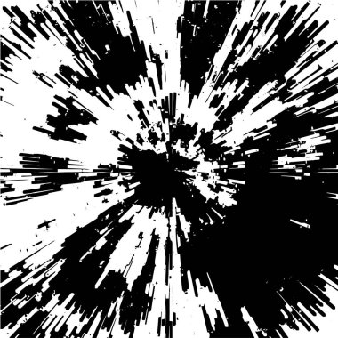 Siyah ve beyaz renklerde soyut grunge arkaplanı. vektör illüstrasyonu