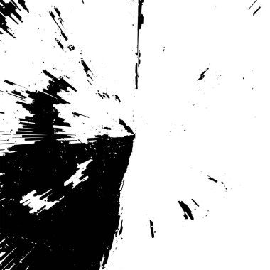 Siyah ve beyaz renklerde soyut grunge arkaplanı. vektör illüstrasyonu