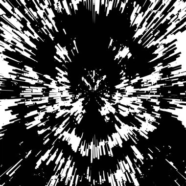 Siyah ve beyaz renklerde soyut grunge arkaplanı. vektör illüstrasyonu
