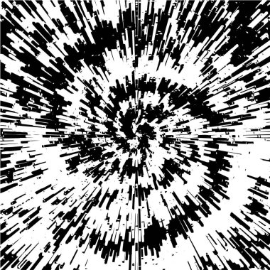 Siyah ve beyaz renklerde soyut grunge arkaplanı. vektör illüstrasyonu