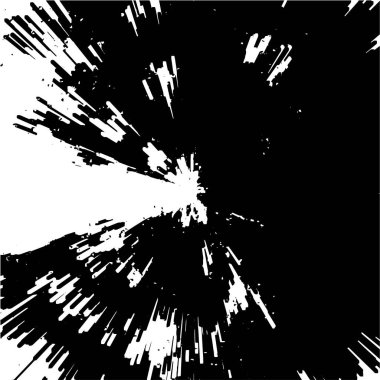 Siyah ve beyaz renklerde soyut grunge arkaplanı. vektör illüstrasyonu