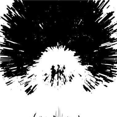 Siyah ve beyaz renklerde soyut grunge arkaplanı. vektör illüstrasyonu