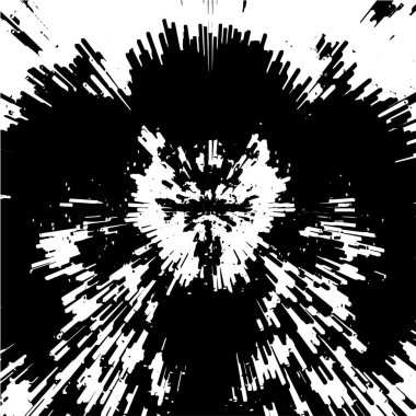 Siyah ve beyaz renklerde soyut grunge arkaplanı. vektör illüstrasyonu