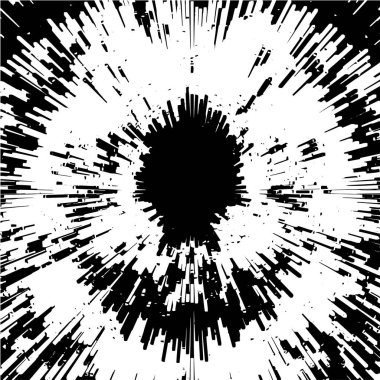 Soyut monokrom çizimi. Grunge yarım ton siyah beyaz doku arkaplanı. 