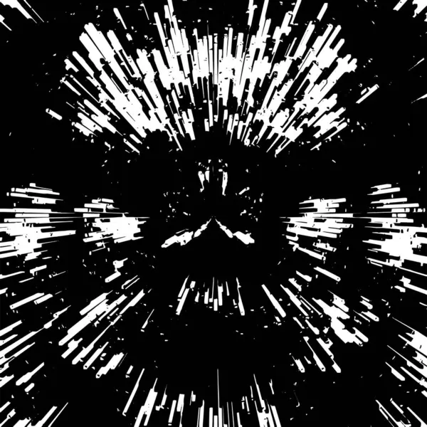 Patrón Grunge Abstracto Retro Blanco Negro — Vector de stock